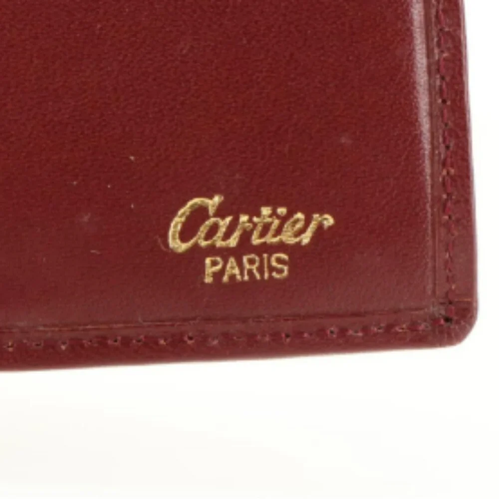 Cartier Les Must de Cartier Bifold Wallet in Burgundy Leather